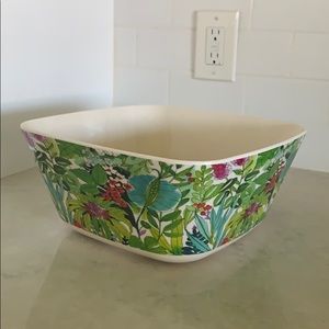 Tropical Floral Serving Bowl